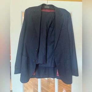 Spier & Mackay Navy Heather Brushed Suit